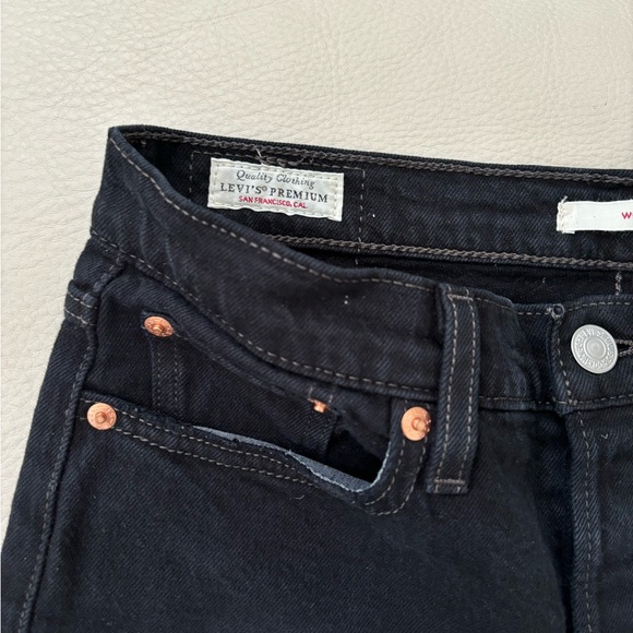 LEVIS WEDGIE BLK JEANS - Picture 3 of 7